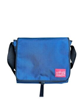 Manhattan Portage Navy DJ Bag Messenger Shoulder Bag - Medium